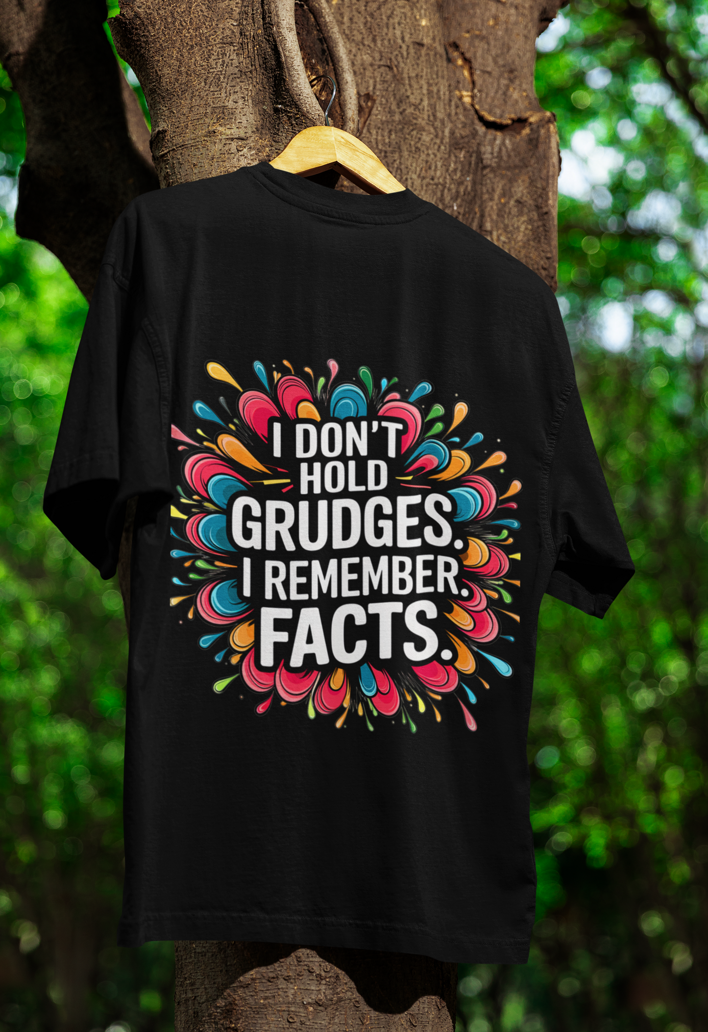 BlackBuck Unisex Facts Over Grudges Tee